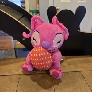 Disney Lilo And Stich Plush Pink Angel Toy